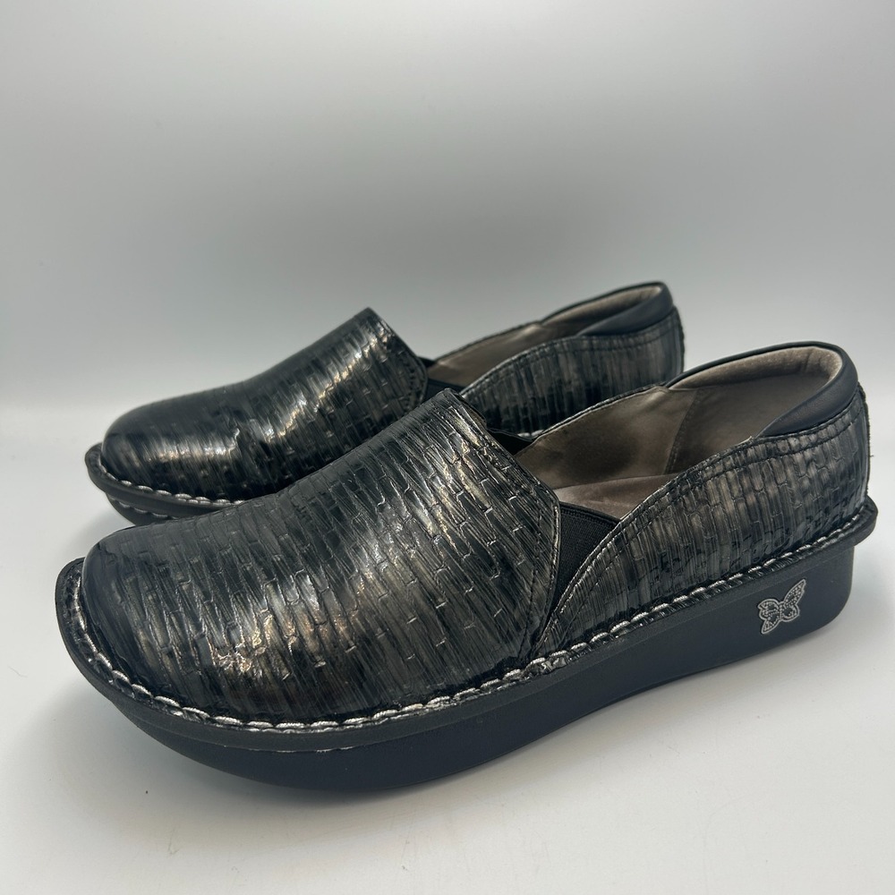 Alegria Mary Jane Clogs Deb 7511 Shoes Sz 10 EU 41 Black Boho Cottage Slip On
